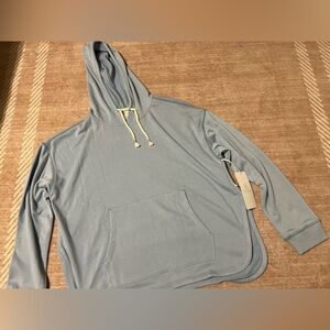 Balance Collection Light Blue Hoodie with Cream Drawstrings